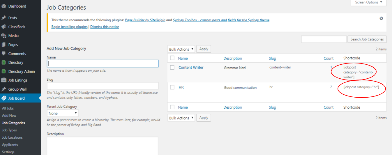 WordPress job board plugin