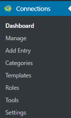 Connections Business Directory User Profiles form