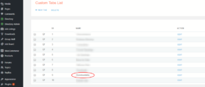WP Download Manager User Profiles new tab