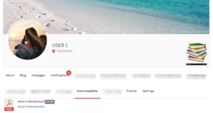 WP Download Manager User Profiles frontend tab