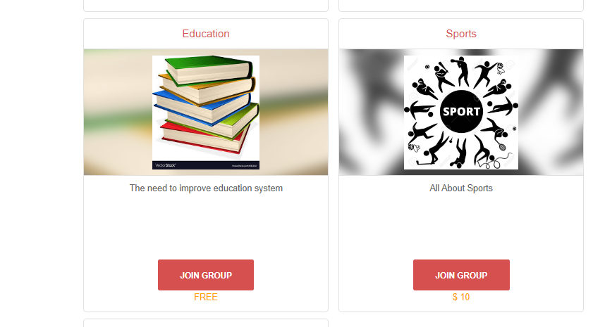 Accept Payments On Membership Site frontend view