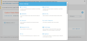 Create Staff Member Profile Page registration form