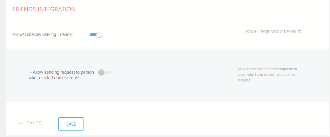 Enable Friend System in WordPress friends integration