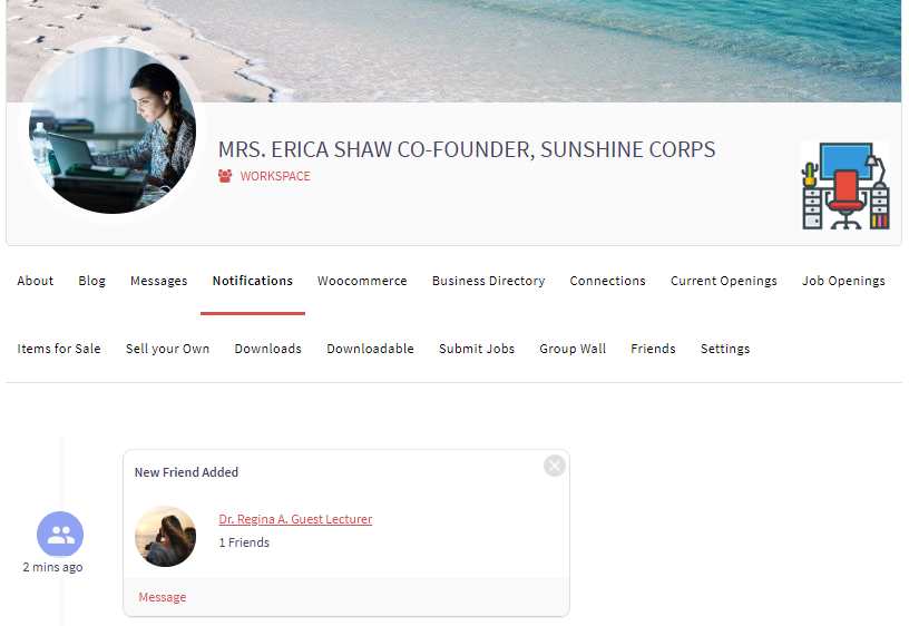 Enable Friend System in WordPress frontend