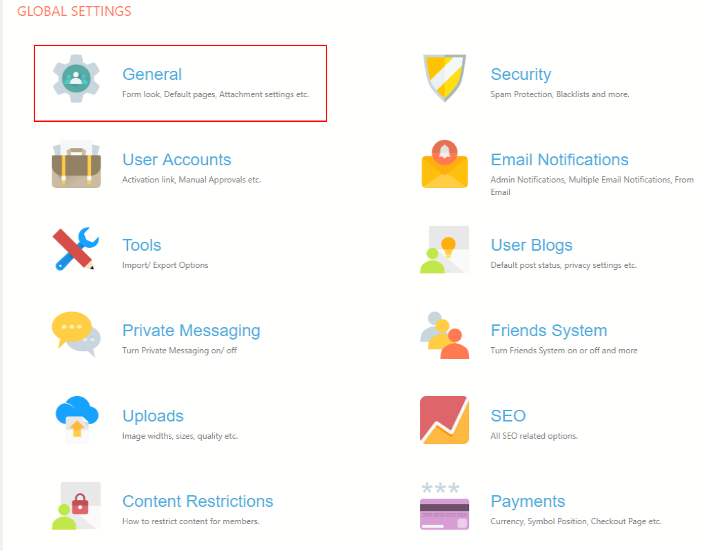 WordPress Forgot Password Page global settings