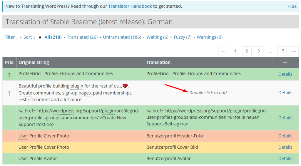 Manually add translations