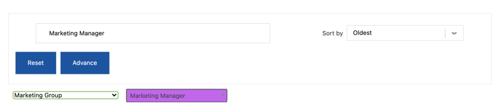 Search by custom labels