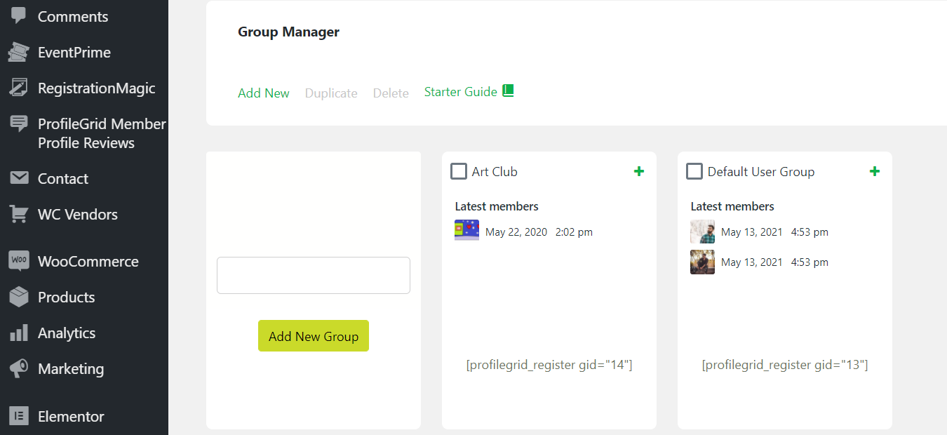 WordPress User Groups