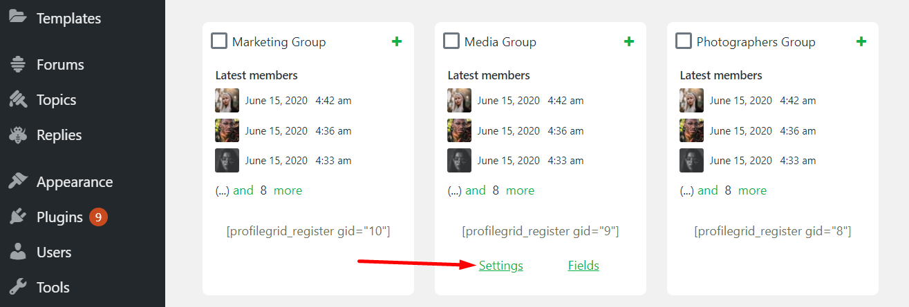 WordPress User Groups