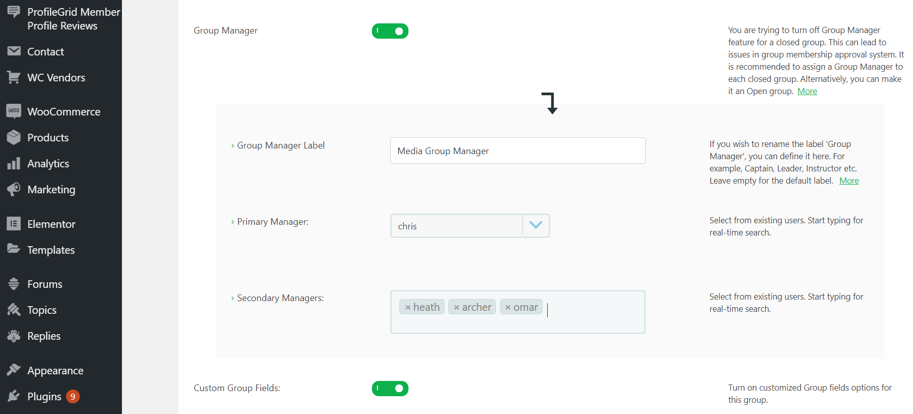 WordPress User Groups