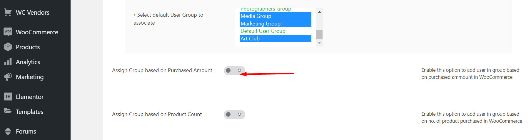 WooCommerce purchase history