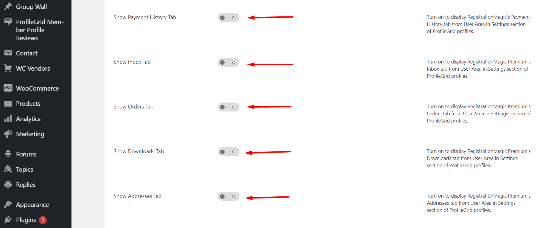 wordpress registration form