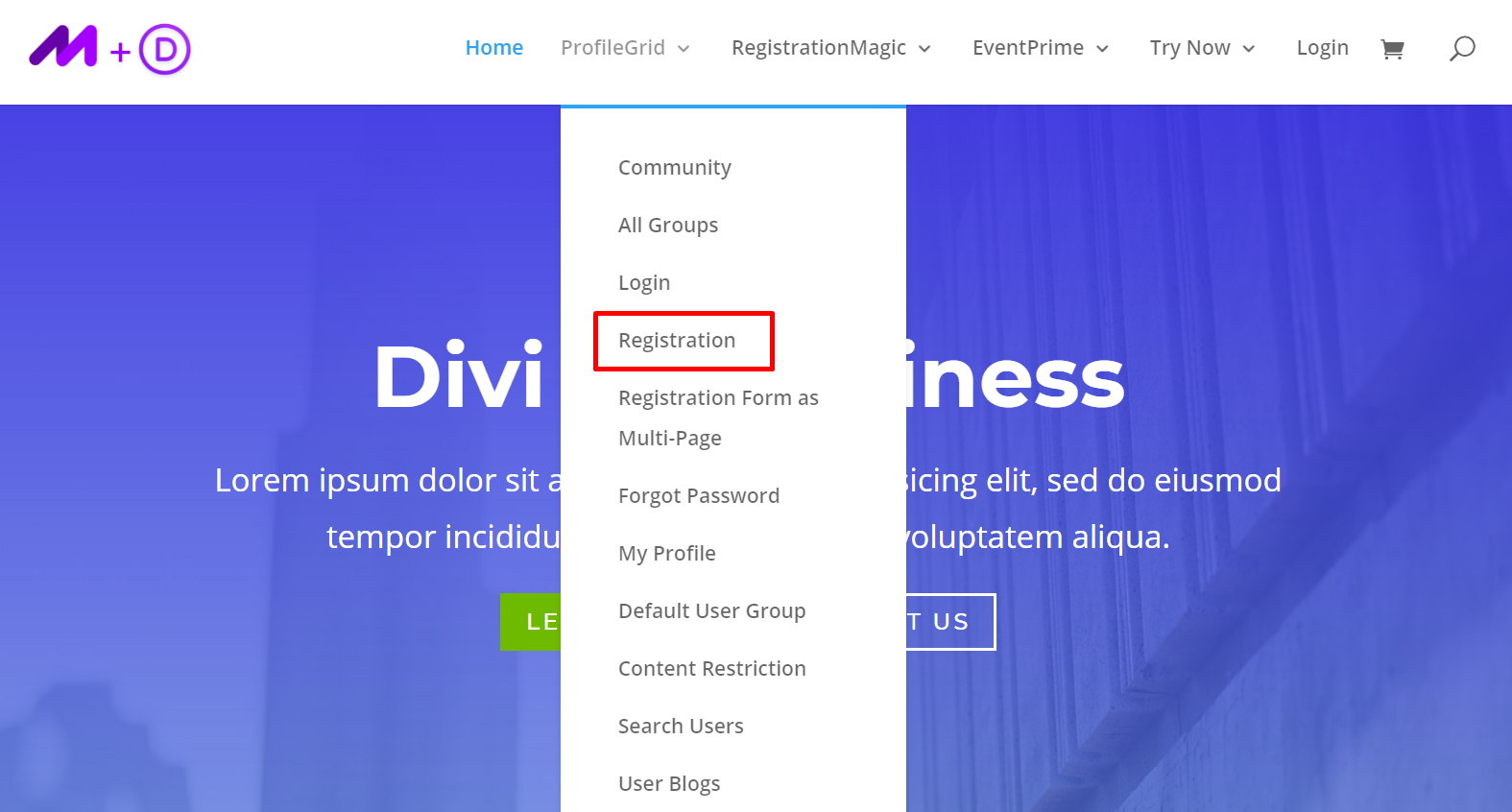 wordpress registration form