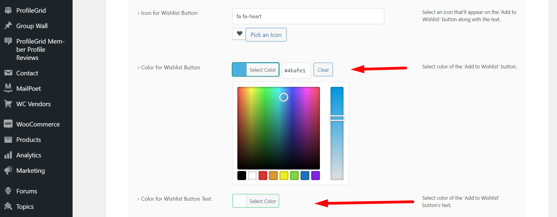 WooCommerce Wishlist Integration