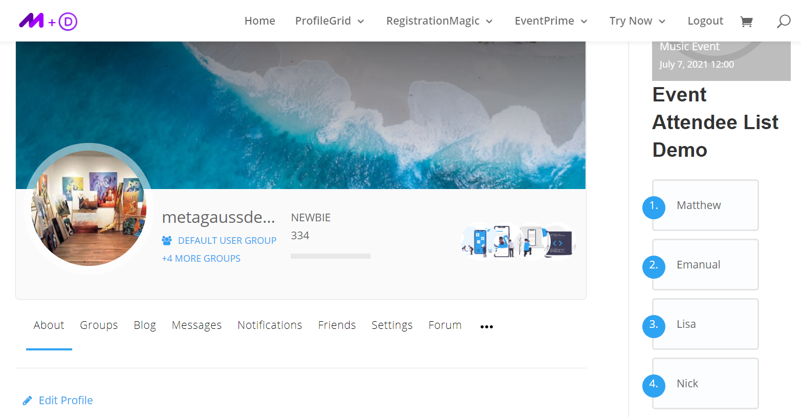 upload user profile photo