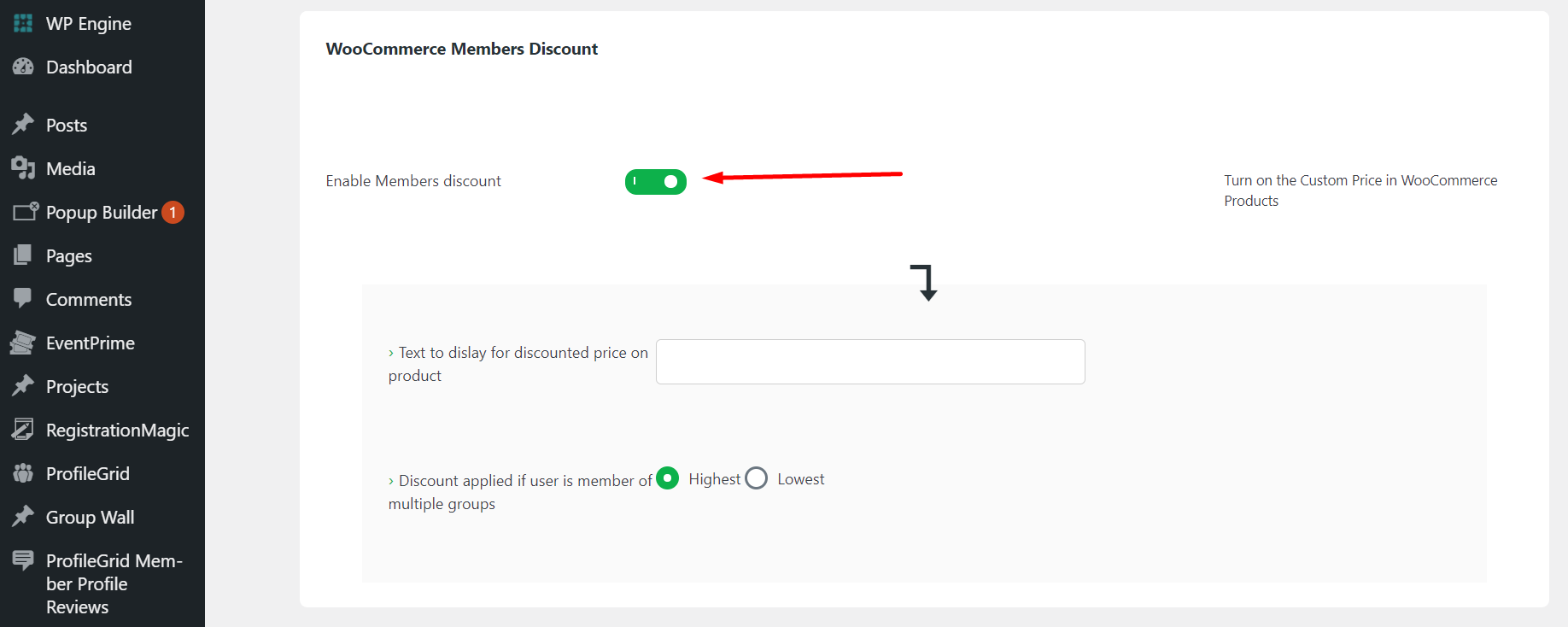 WooCommerce User Group Discount