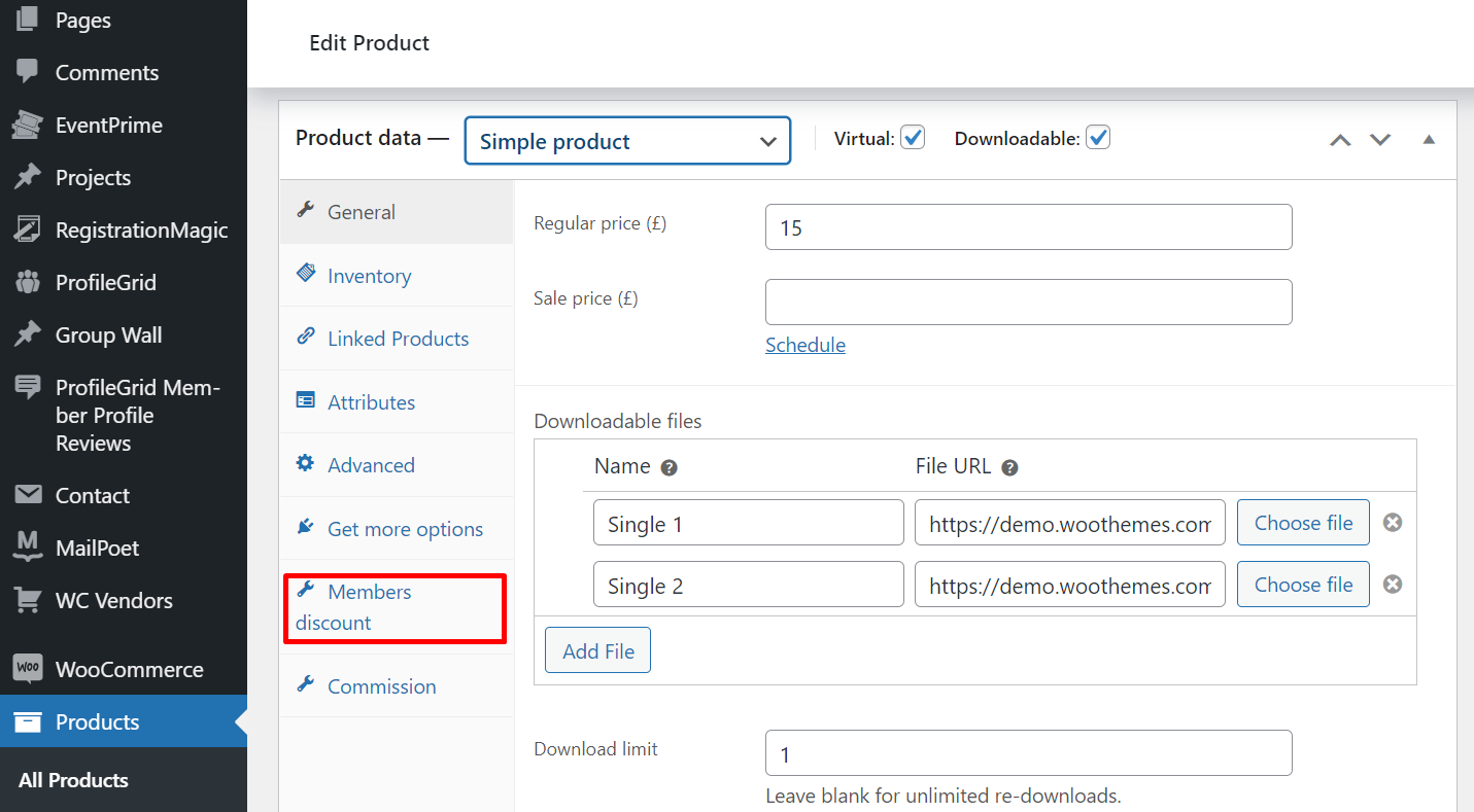 WooCommerce User Group Discount