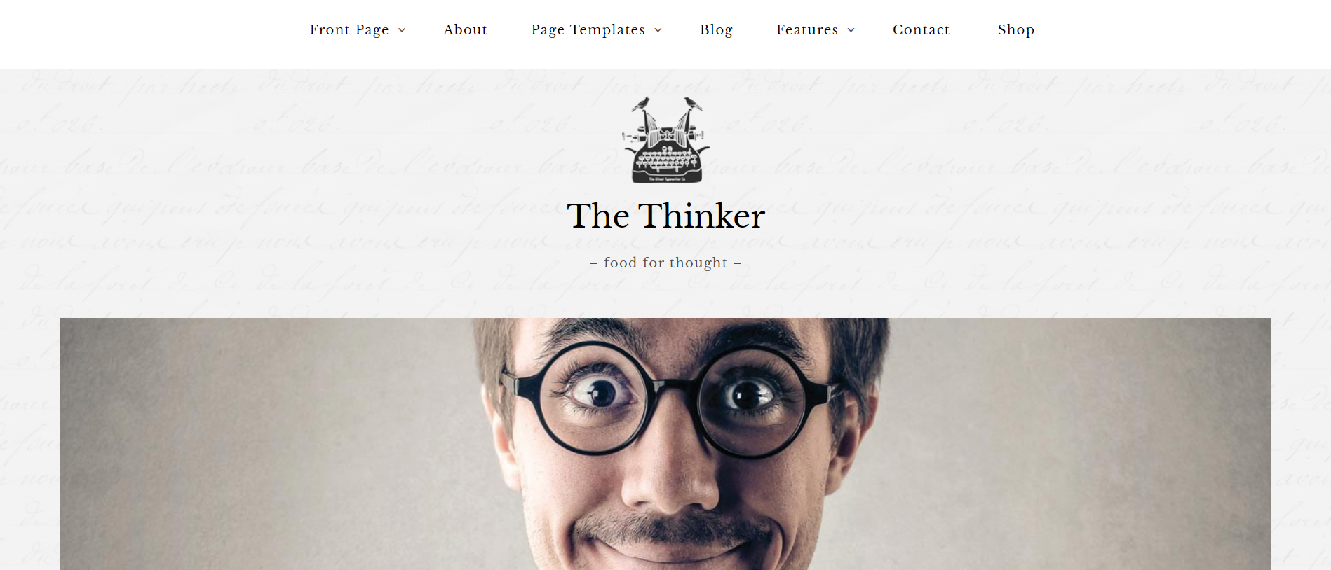 best wp theme - The thinker