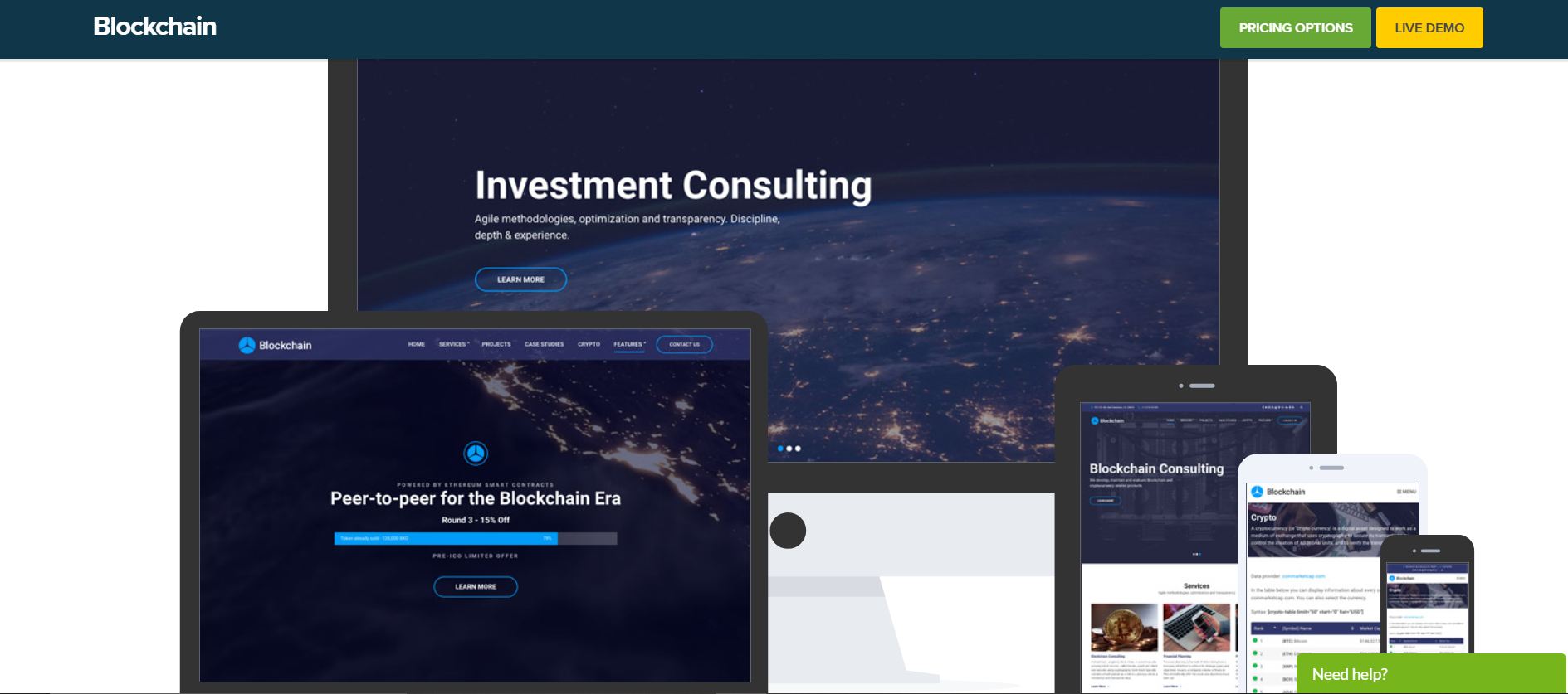 best wordpress theme 2021 - Blockchain
