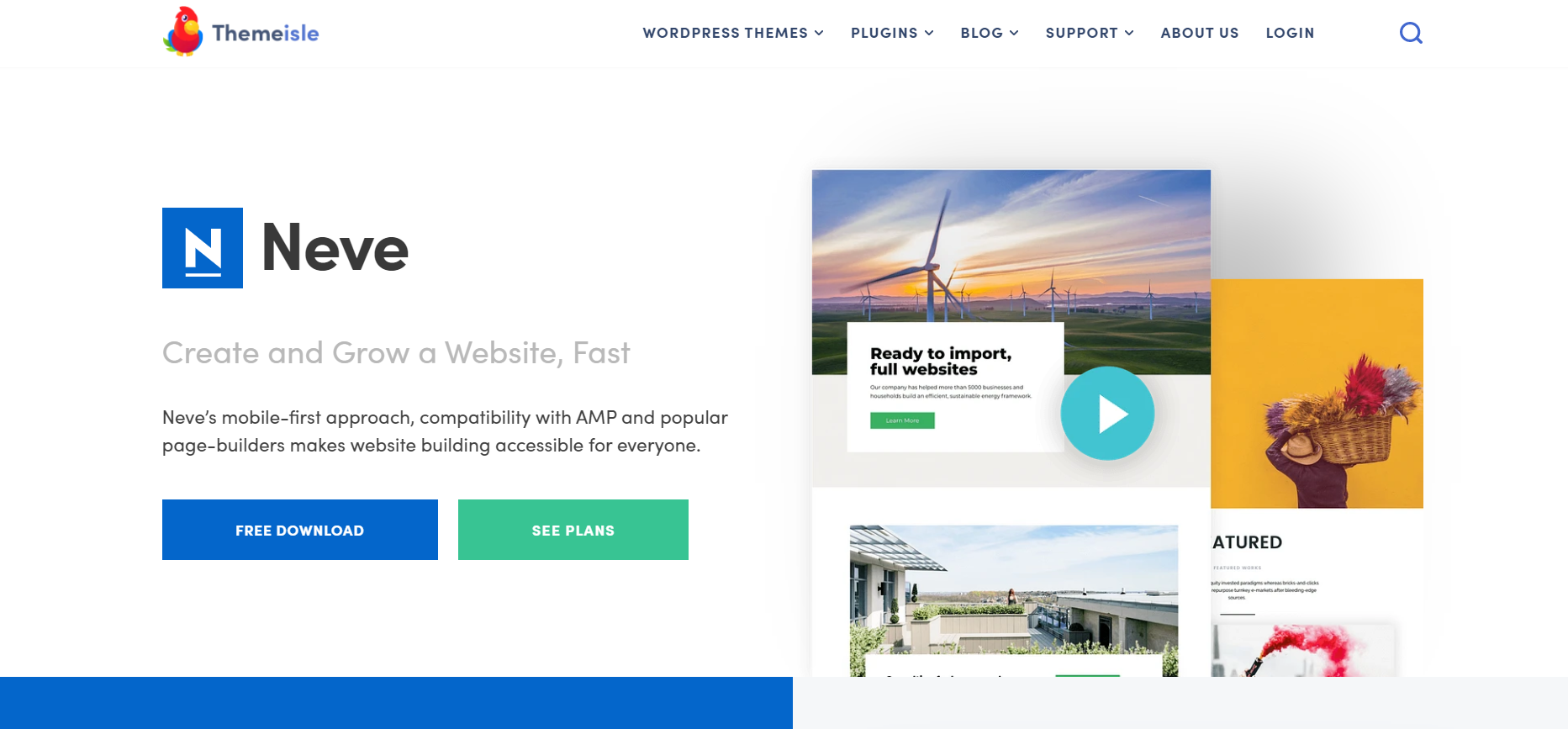 popular wordpess theme -Neve