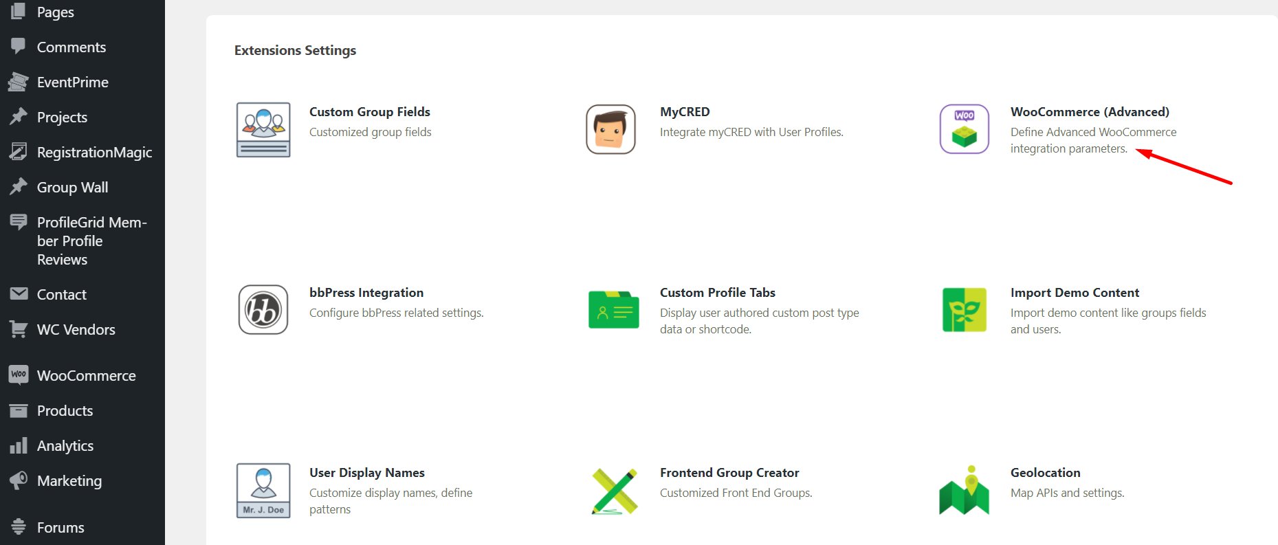 WordPRess members area