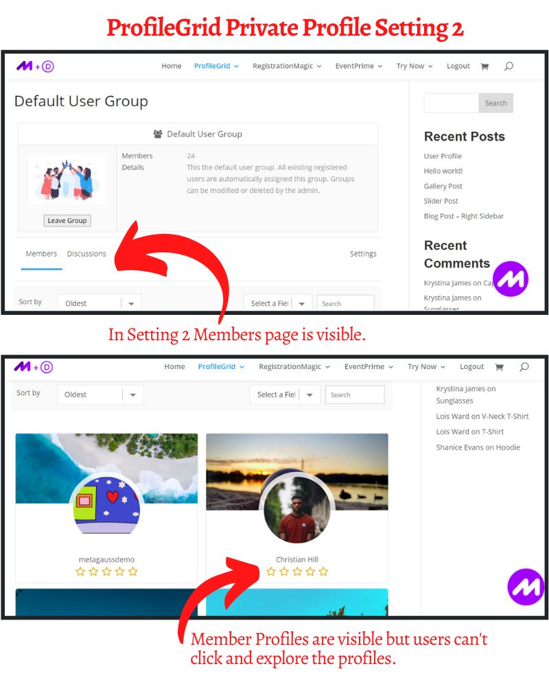 make profile private
