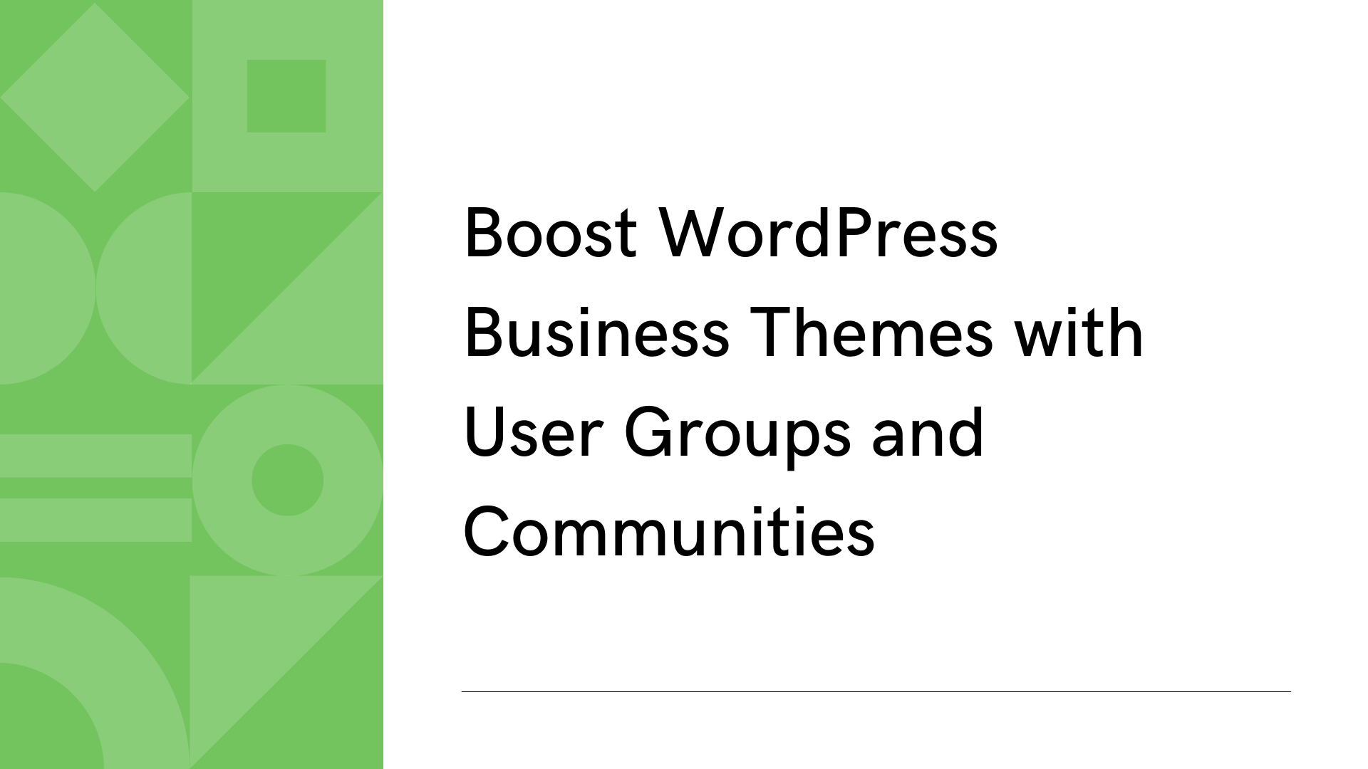 Boost wordpress business themes with user profiles and memberships