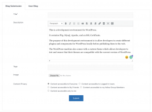 Blog submission