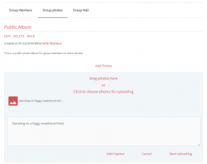 Group Photos Add Caption