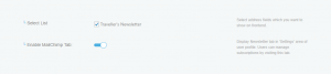 MailChimp Group Settings