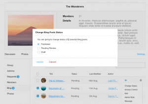 Moderating Posts in WordPress User Group