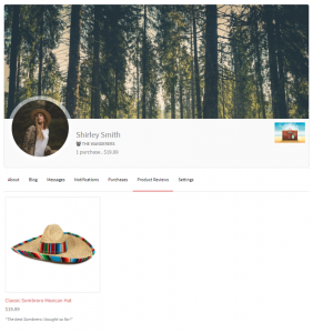 WooCommerce Reviews Tab Profile